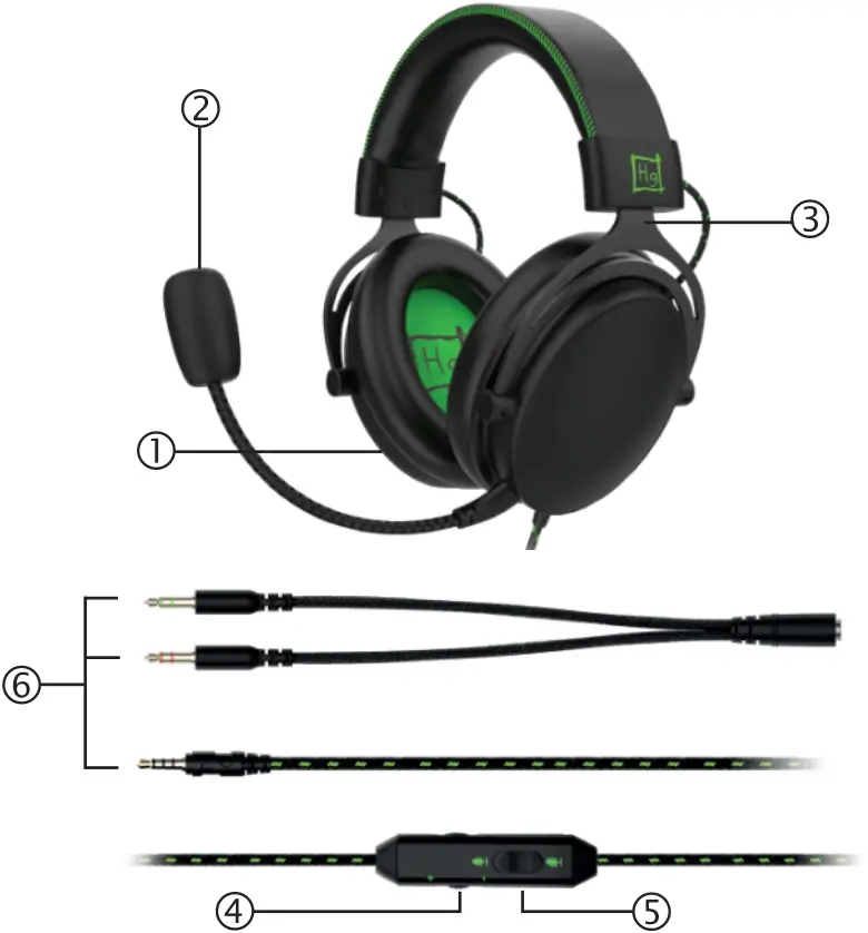 HAPPER GHS-X20 Gaming Master Headphones