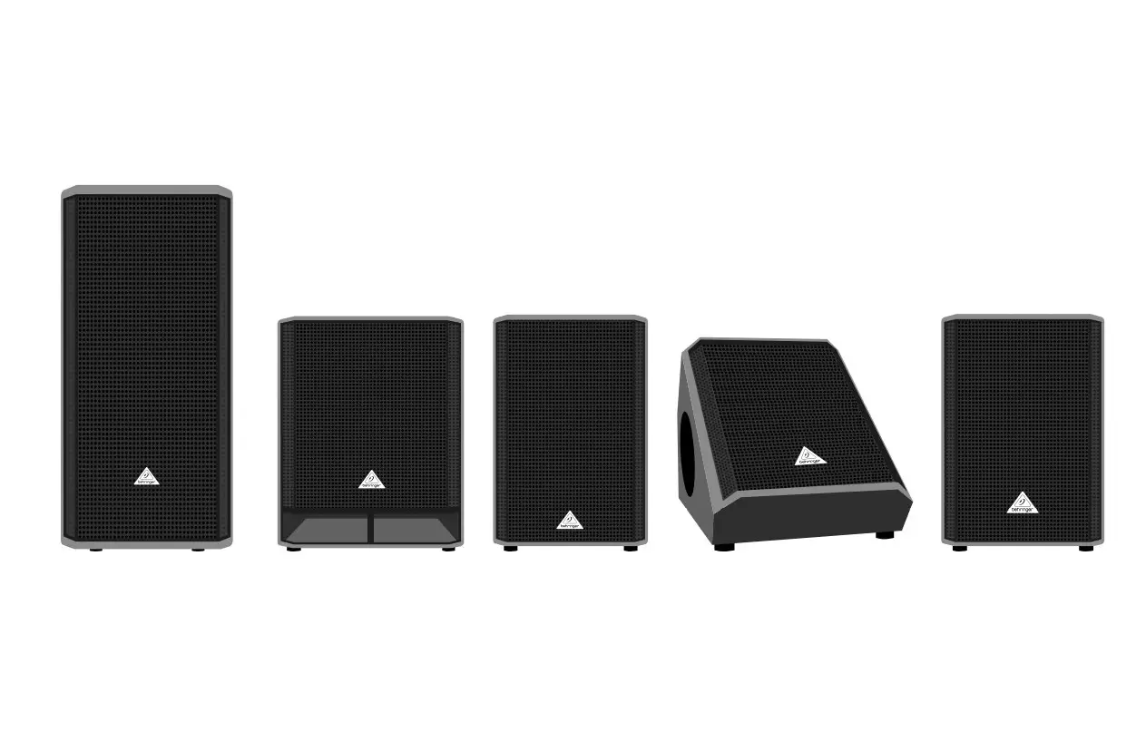 Behringer Eurolive Professional 2000 W Pa Speaker With Dual Woofers And Compression Driver User Guide