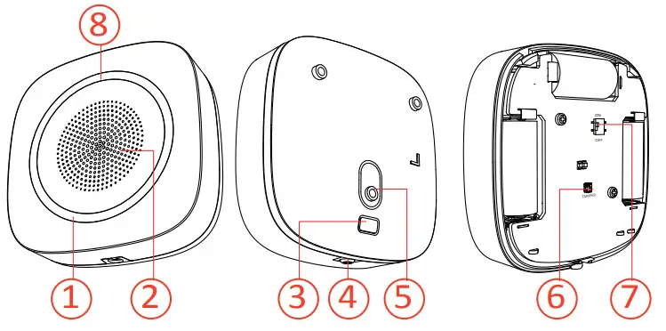 Hikvision DS PS1 I WB Wireless Internal Sounder - APPEARANCE