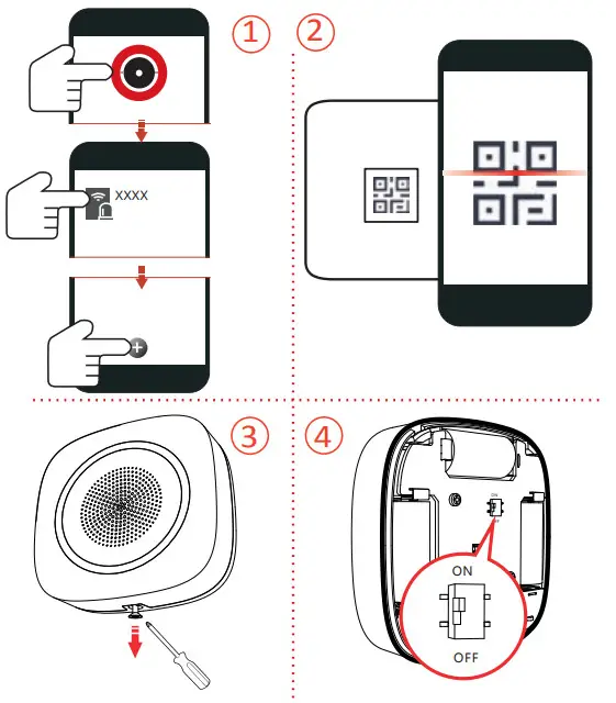 Hikvision DS PS1 I WB Wireless Internal Sounder - ENROLLMENT