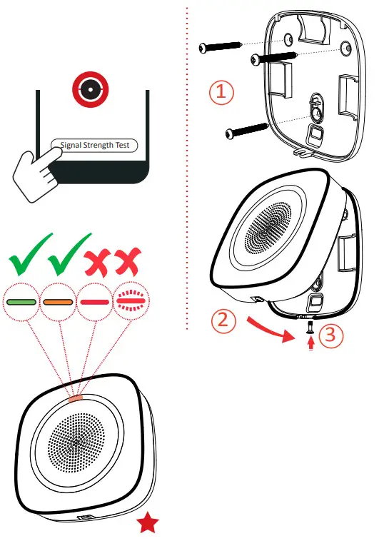 Hikvision DS PS1 I WB Wireless Internal Sounder - INSTALLATION