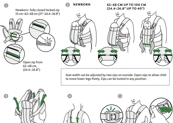 BabyBj rn 3D Mesh BABY CARRIER HARMON-fig4