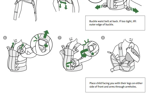 BabyBj rn 3D Mesh BABY CARRIER HARMON-fig5