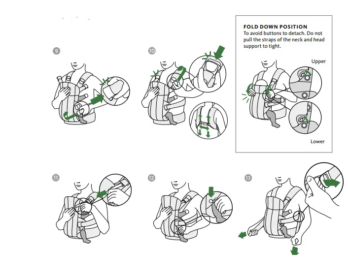 BabyBj rn 3D Mesh BABY CARRIER HARMON-fig6