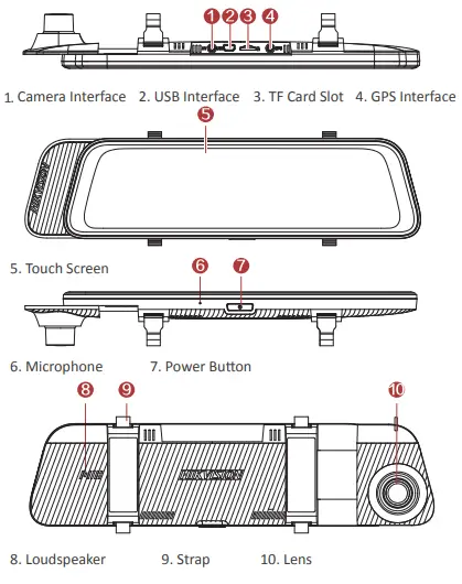 HIKVISION-N6-Pro-Electronic-Rearview-Mirror-FIG-2