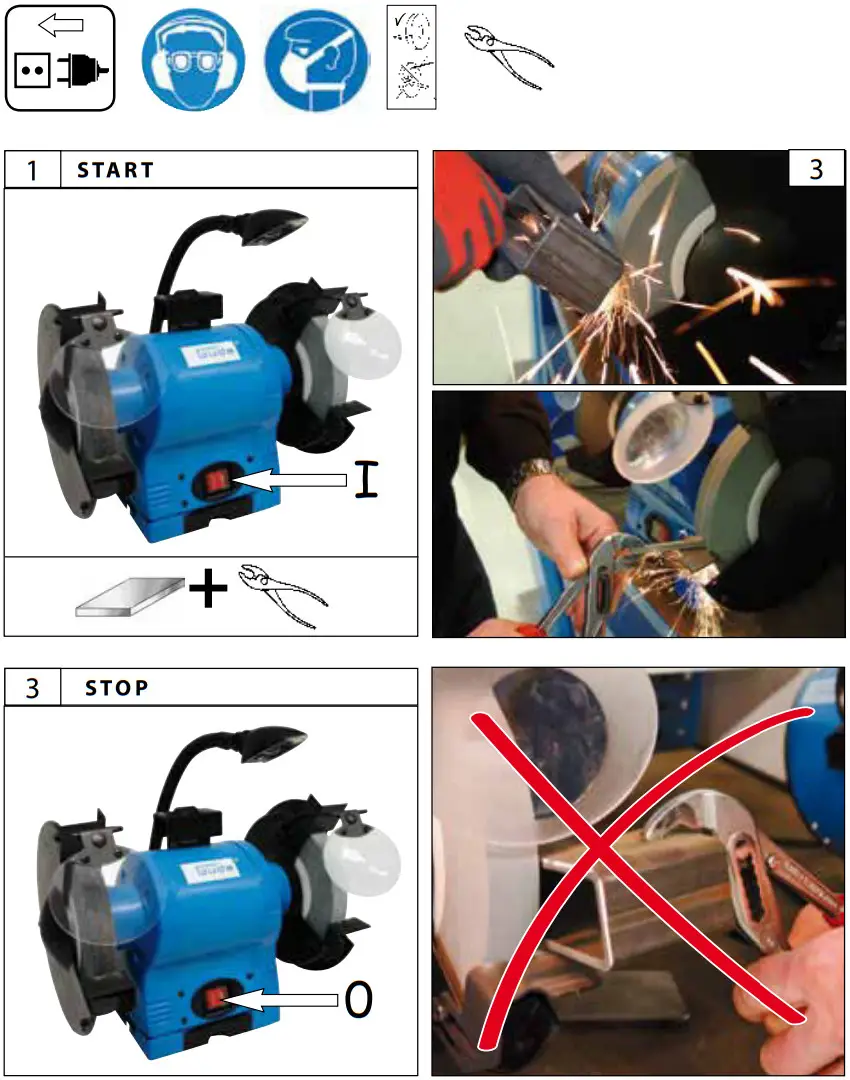 Gude GDS 150 L Double Grinder - Fig 4