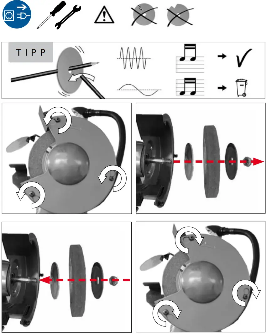 Gude GDS 150 L Double Grinder - Fig 6