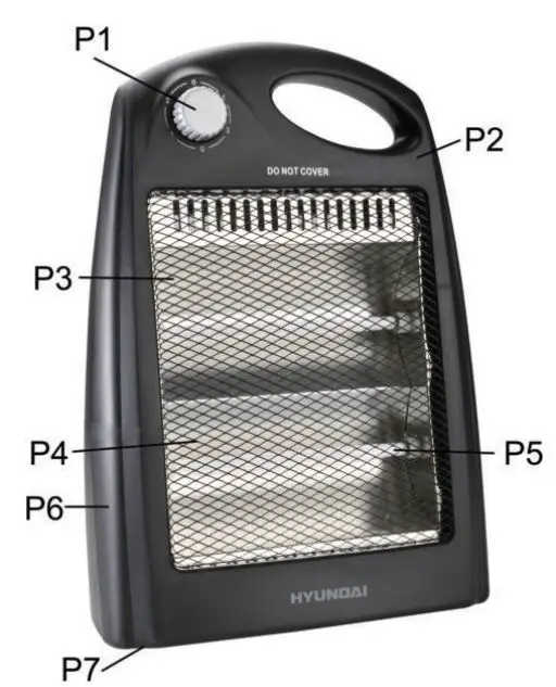 HYUNDAI-H-101-Quartz-Heater-fig-1