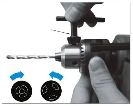 MAX 49001 Impact Drill - Changing bits
