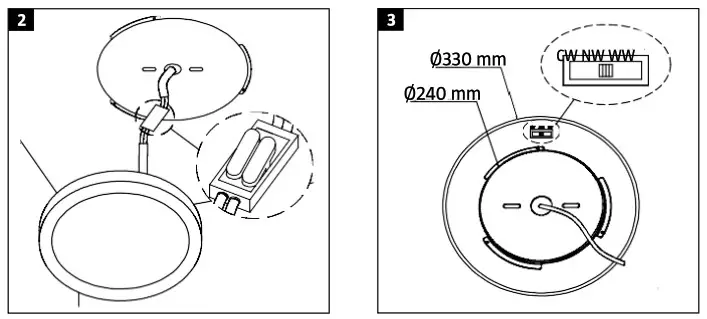 anslut 019880 Ceiling Light Fixture with Motion Sensor - overview 2