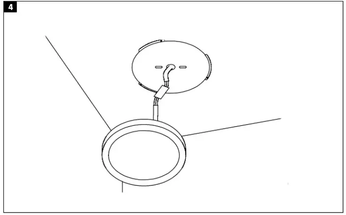 anslut 019880 Ceiling Light Fixture with Motion Sensor - overview 3