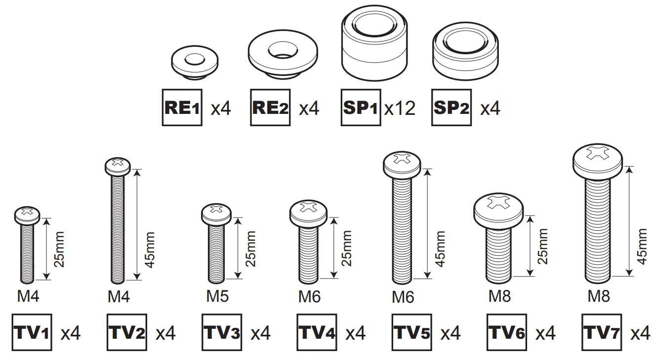 AVF FSL1000HOXBB A Hoxton Tripod TV Stand - fig 2