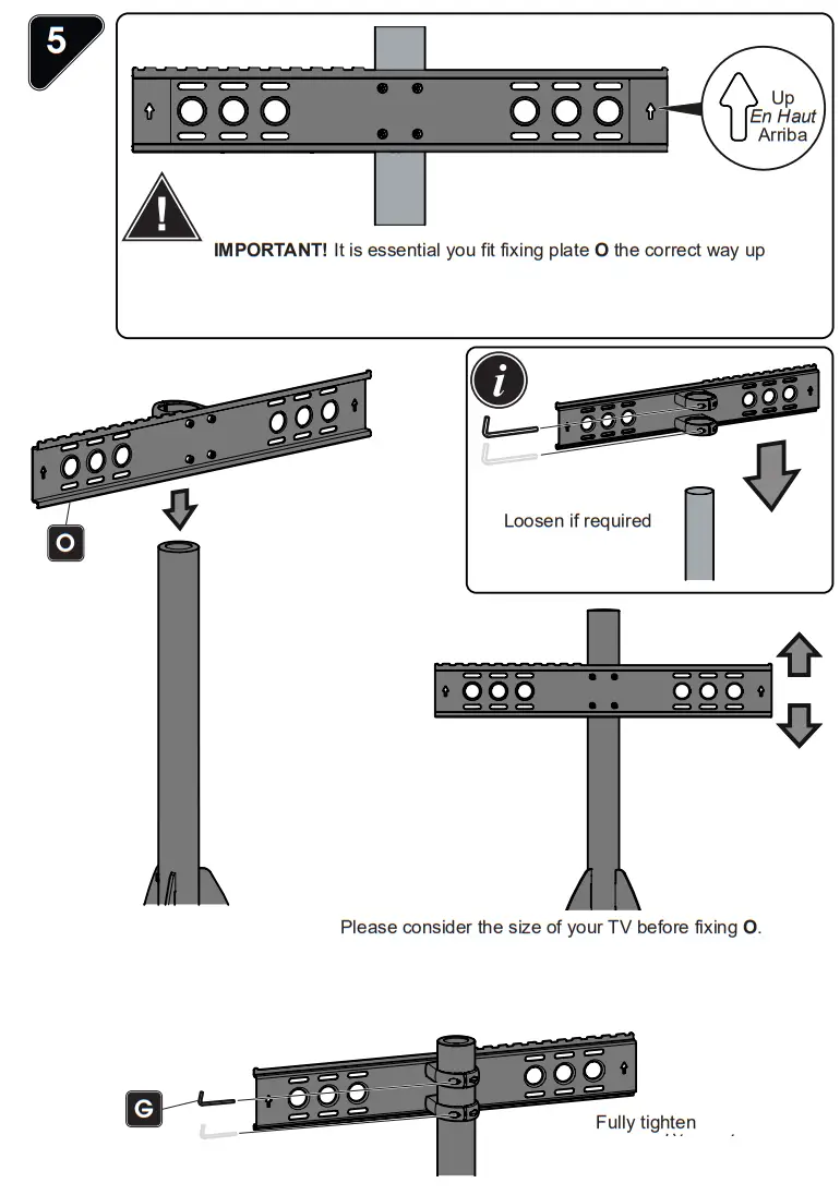 AVF FSL1000HOXBB A Hoxton Tripod TV Stand - fig 7