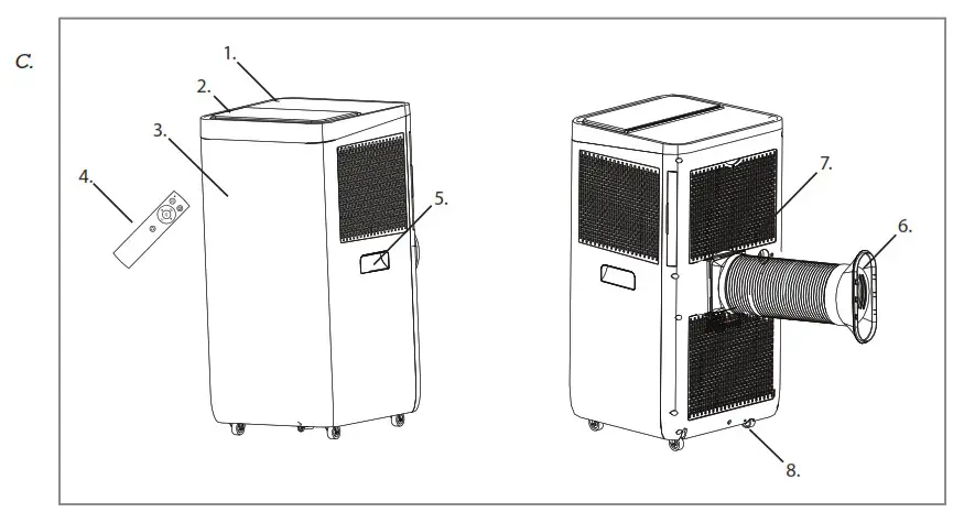 Woods WAC704G Milan Silent 7K Air Conditioner - Product Overview 3