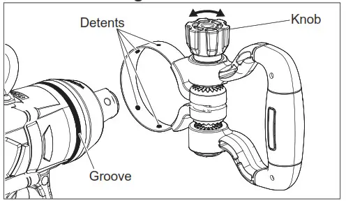Milwaukee M18 FUEL 1 High Torque Impact Wrench With One-key Owner - Installing the Side Handle