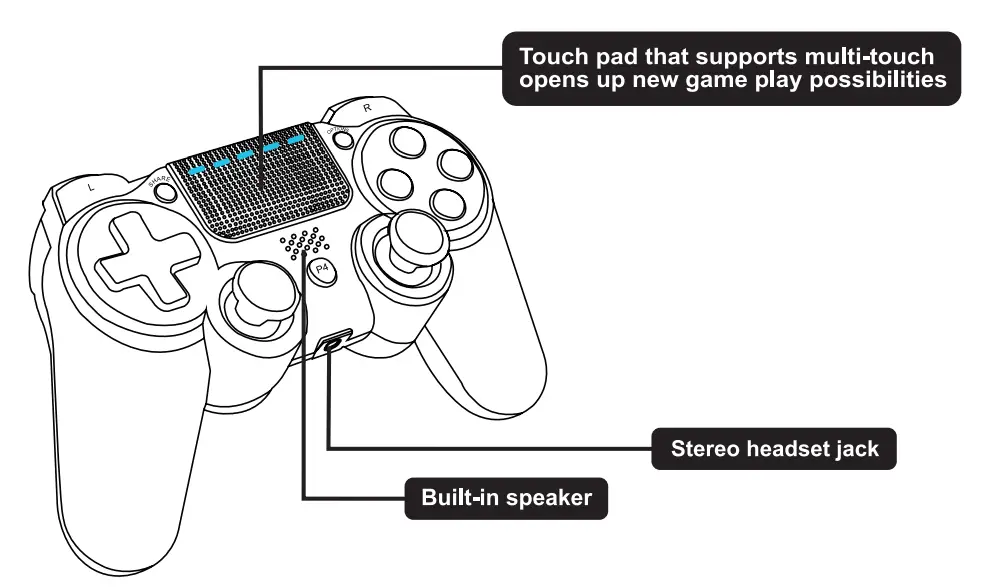 PYLE-PGMC2WPS4-PS4-Game-Console-Handle-Wireless-Controller-1