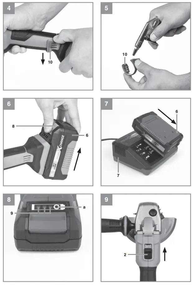 Einhell AXXIO 18150 Cordless Angle Grinder - fig 1