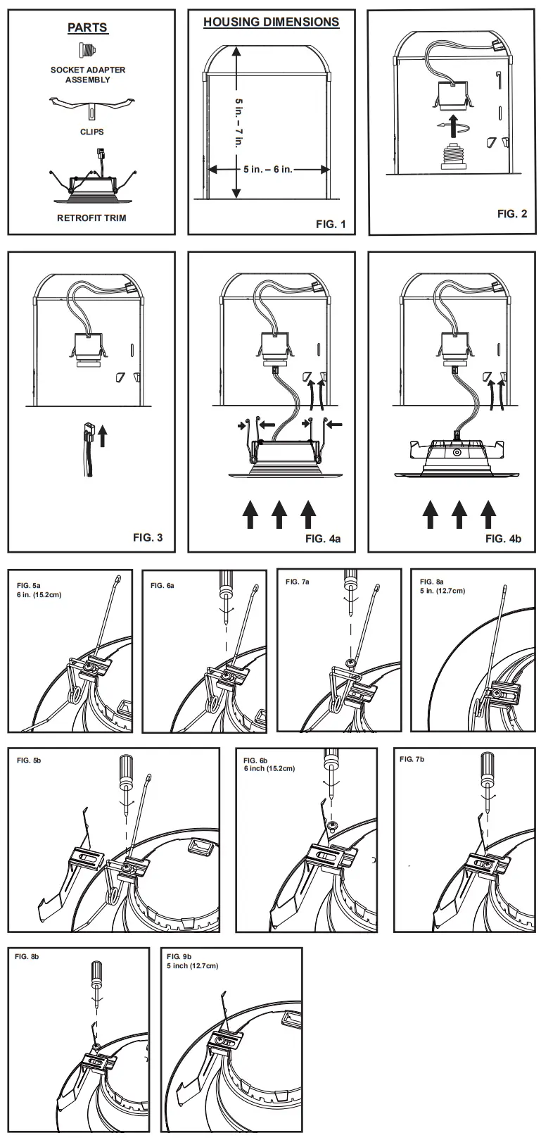 Westinghouse 5239000 LED 5 Inch and 6 Inch Retrofit Trim - Figure 1