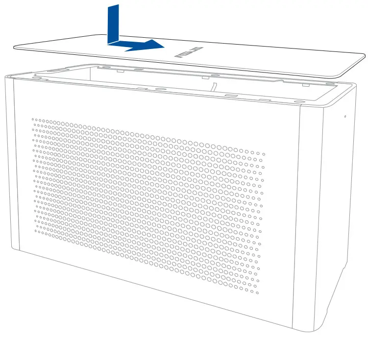 ASUS XG Station PRO - Align and slide the top
