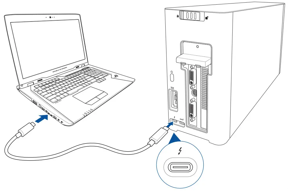 ASUS XG Station PRO - Connect the bundled