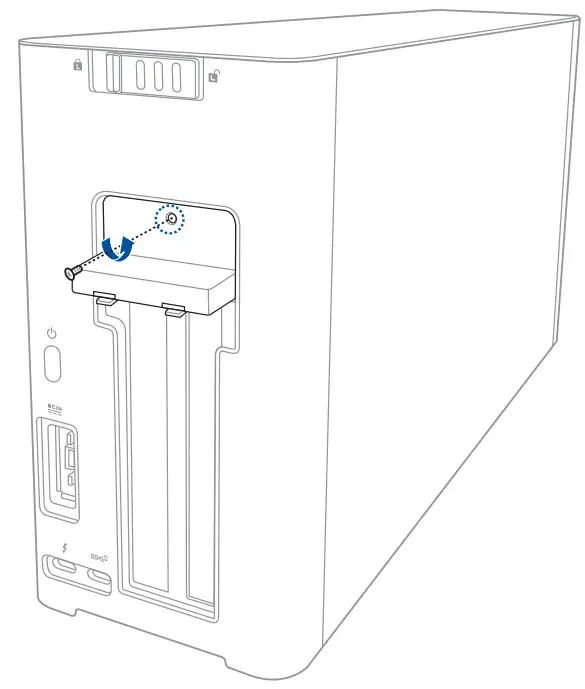 ASUS XG Station PRO - Remove the screw tha