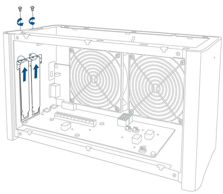 ASUS XG Station PRO - Remove the screws