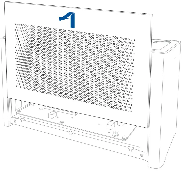 ASUS XG Station PRO - Slide the side cover upwards