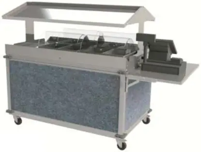 Cadco Grey Go Mobile Merchandising Cart A01