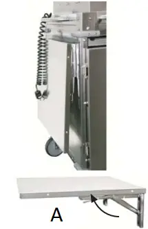 Cadco Grey Go Mobile Merchandising Cart fig C