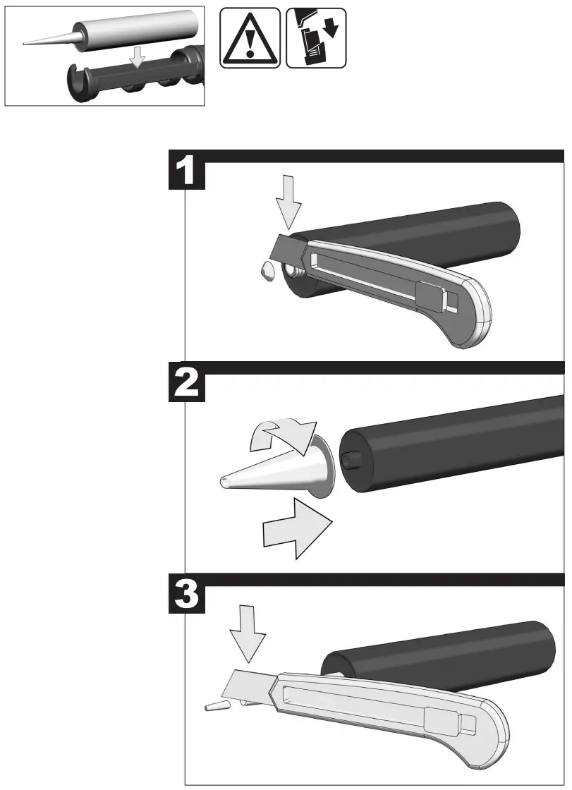 milwaukee M12 PCG Compact Caulk Gun with 310ml Cartridge Holder Fig 9