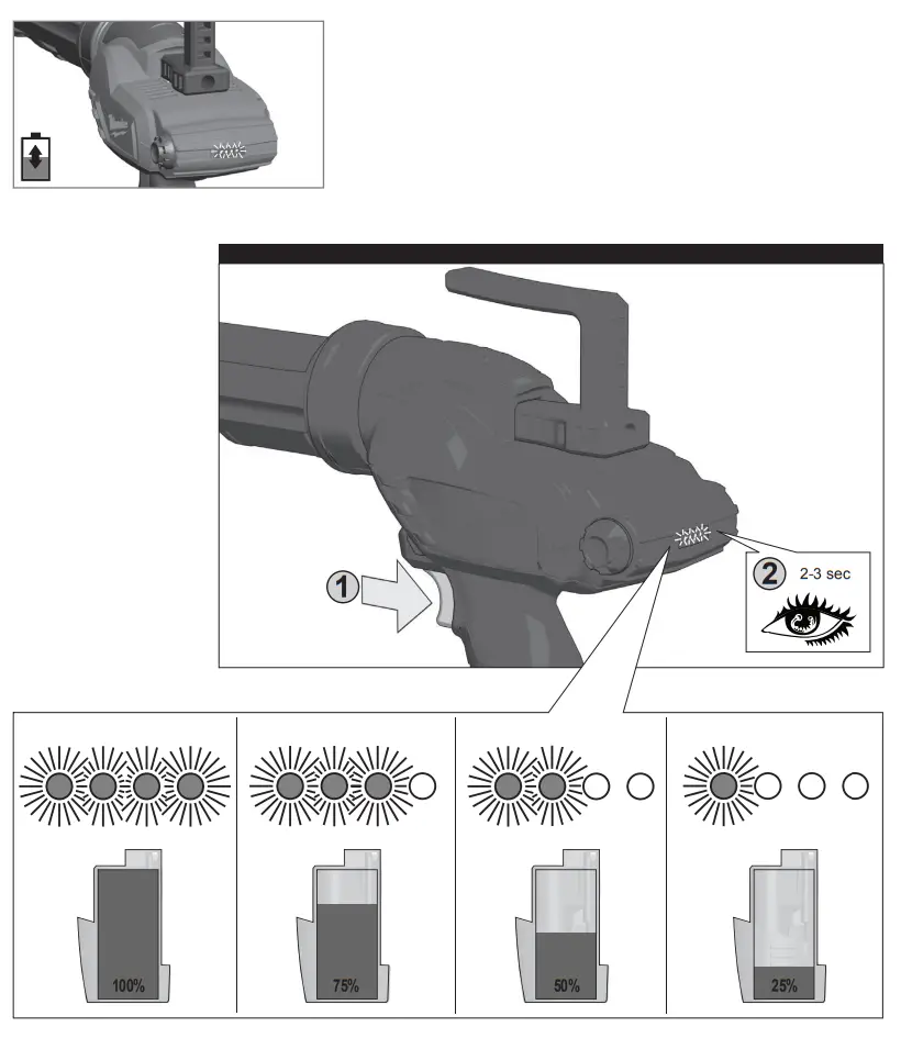 milwaukee M12 PCG Compact Caulk Gun with 310ml Cartridge Holder Fig3