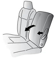 Folding the front centre seat