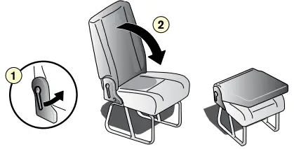 Folding the rear seat If equipped