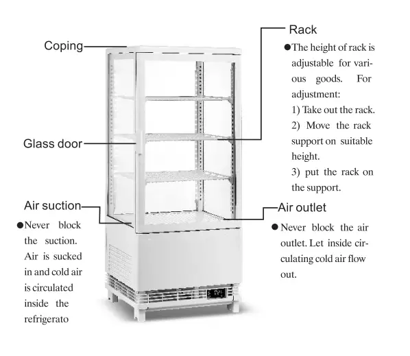 Adexa CL78B Refrigerating Showcase - 1