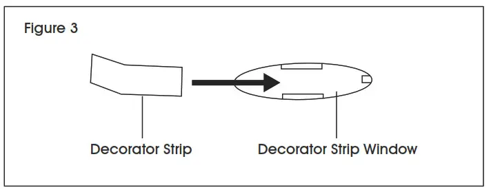 ULINE H-1133 Plastic Folded Towel Dispenser - Decorator strip installation Instructions
