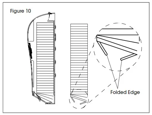 ULINE H-1133 Plastic Folded Towel Dispenser - Loading Instructions 2