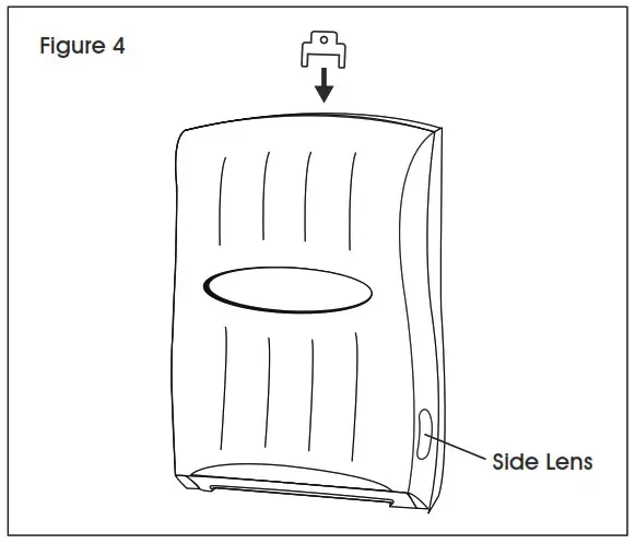 ULINE H-1133 Plastic Folded Towel Dispenser - Mounting Instructions 1