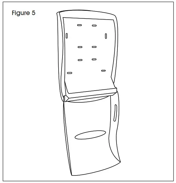 ULINE H-1133 Plastic Folded Towel Dispenser - Mounting Instructions 2