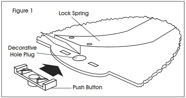 ULINE H-1133 Plastic Folded Towel Dispenser - Optional Push Button Instructions 1