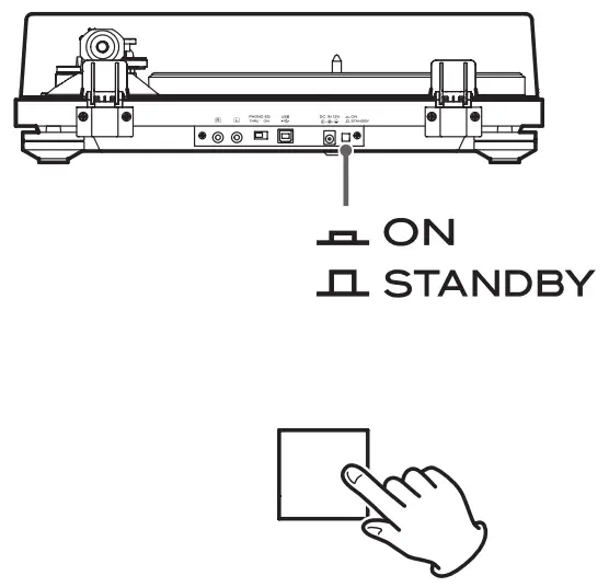 Teac TN100B Belt Drive Turntable Preamp-10