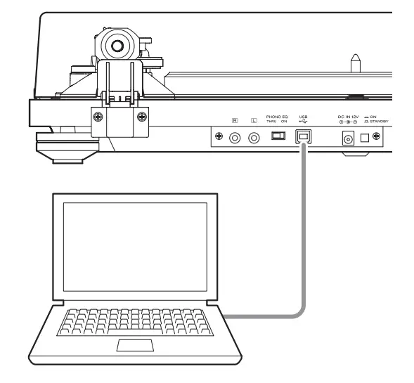 Teac TN100B Belt Drive Turntable Preamp-18