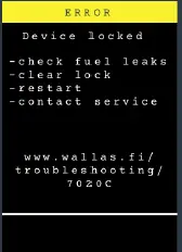 wallas 3008 Advanced Control Panel Viking Combi-16