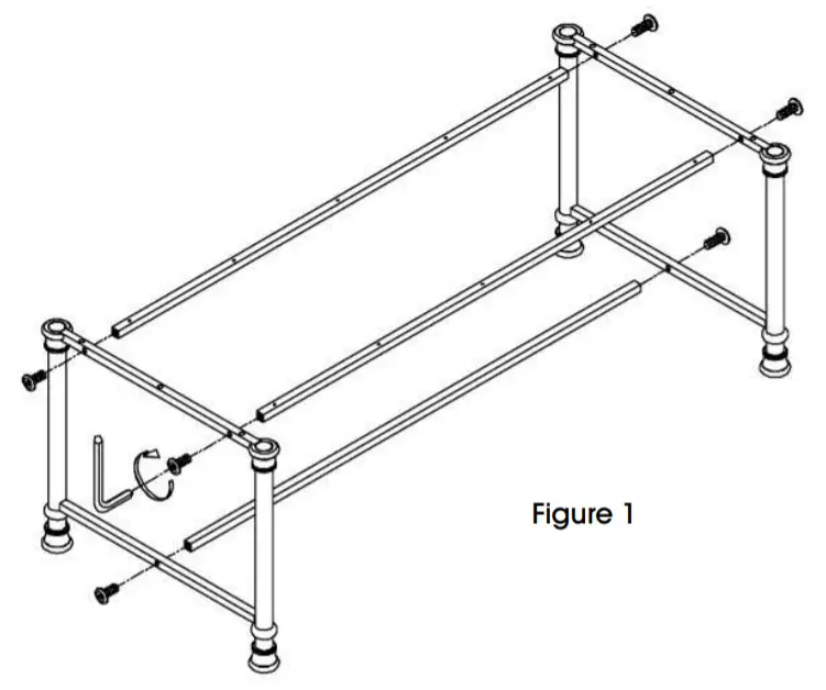 ULINE H-5523 Medium Table - assembly1