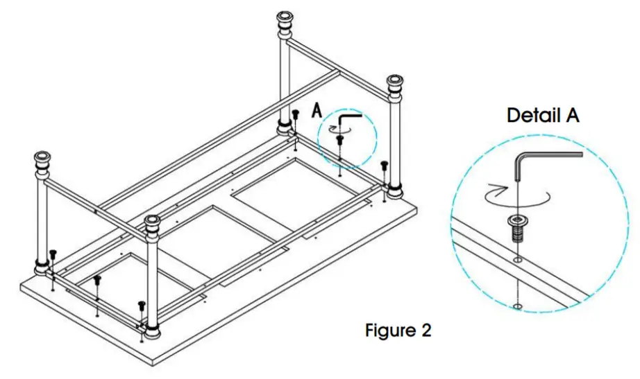ULINE H-5523 Medium Table - assembly2