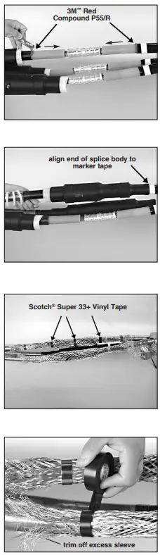 3M Cold Shrink QS-III Splicing Kit 5776A-MT-fig6