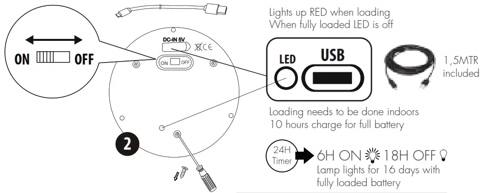LUXFORM LIGHTING GB21131 USB Rechargeable Chelsea Table Lantern - fig1
