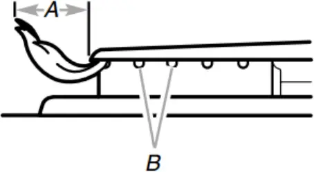 WFG525S0JZ - Gas tube opening