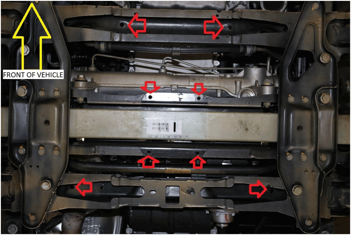 VAN COMPASS 4010 2007 2022 Mercedes Sprinter 4 4 Engine Skid Plate - FIGURE 5
