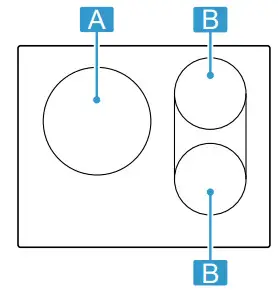 BOSCH PVJ F Series Induction Hob - cooking zones