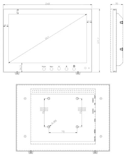 BURG-WACHTER-BWML1000-10-Inch-Video-Surveillance-fig-1